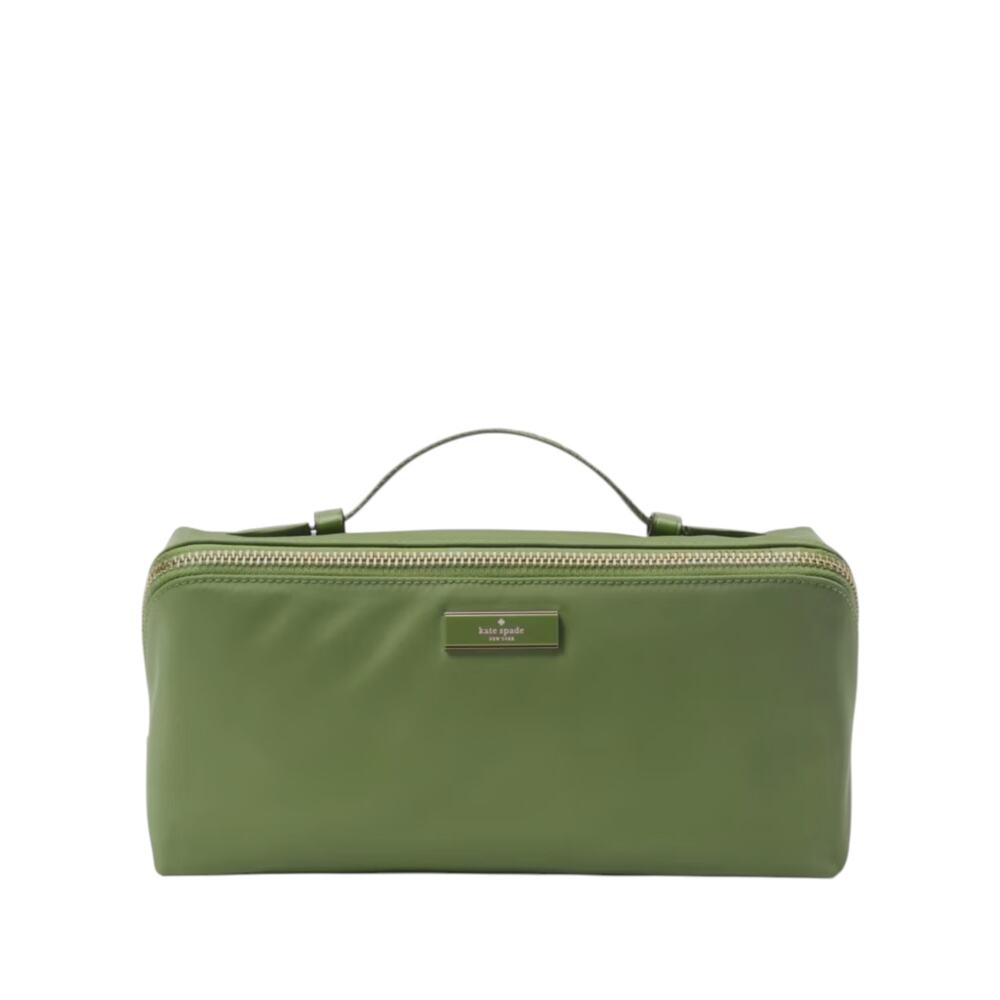 KATE SPADE New York Carter Nylon Travel Cosmetic Pouch in Cedar Stand
